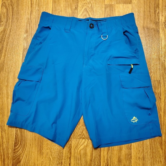 Loco Skailz Other - Loco Skailz Shorts Men 32 Blue Performance Fishing‎ Hiking Stretch Pockets